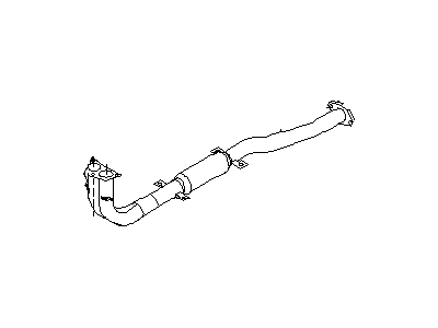 Infiniti 20020-6J900 Front Exhaust Tube Assembly