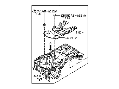 Infiniti M45 Oil Pan - 11110-AR200