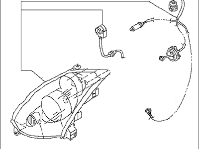 Infiniti 26075-AL520 Headlamp Housing Assembly, Left