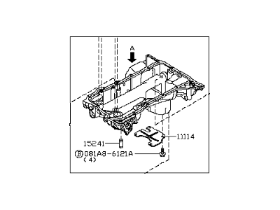 Infiniti QX80 Oil Pan - 11110-1LA1A