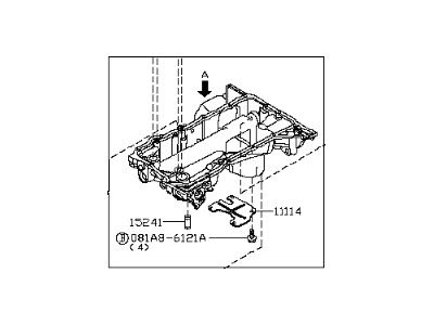 2017 Infiniti QX80 Oil Pan - 11110-1LA1A