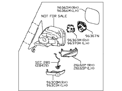 Infiniti 96321-6FL1A Inside Mirror