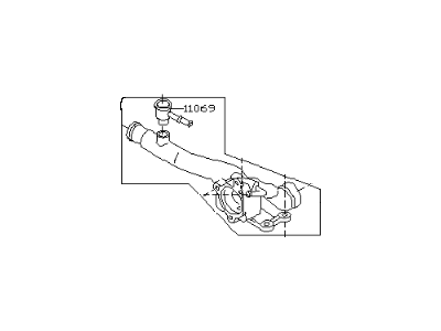 Infiniti M45 Thermostat Housing - 11061-AR000