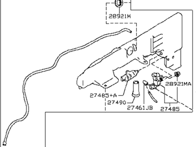 Infiniti 28910-1LA0B Windshield Washer Tank Assembly