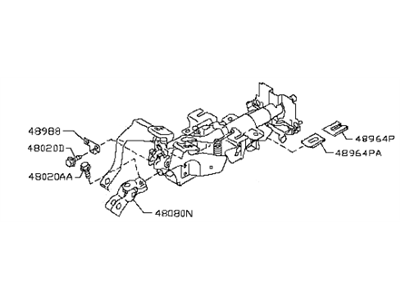 Infiniti 48810-3WU1A Column Assy-Steering,Upper