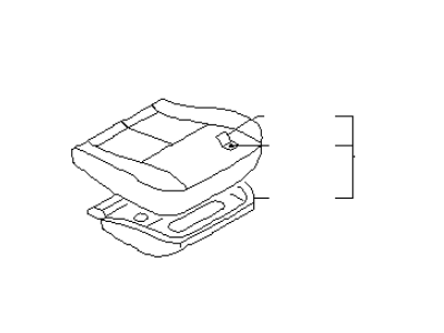 Infiniti 87300-AM100 Cushion Assy-Front Seat