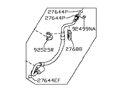 Infiniti 92480-JK600 Hose-Flexible,Low