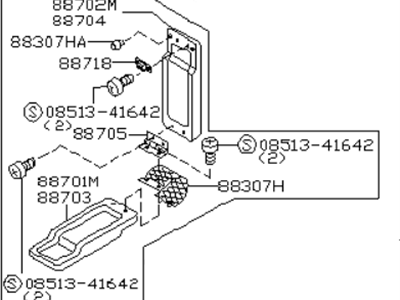 Infiniti 88700-CG710 Rear Seat Armrest Assembly