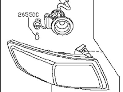 2003 Infiniti FX45 Tail Light - 26555-CG025