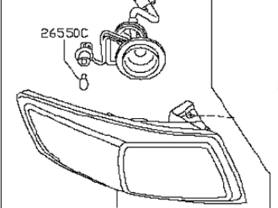 2007 Infiniti FX35 Tail Light - 26555-CL03A