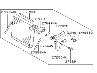 Infiniti 27280-AM60B Evaporator Assy-Cooler