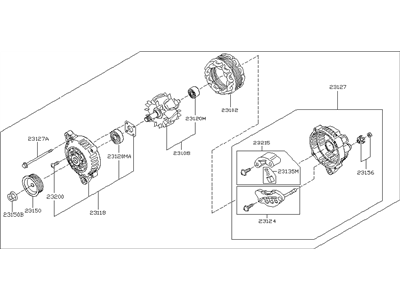 Infiniti Q45 Alternator - 23100-AR000