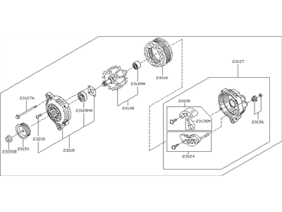 2004 Infiniti FX45 Alternator - 23100-AR000