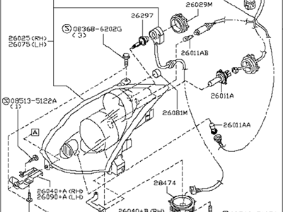 Infiniti 26060-CM40B Left Headlight Assembly