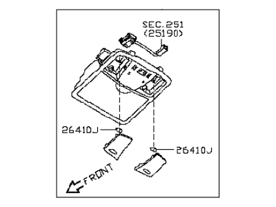 Infiniti 26430-3LZ5A Lamp Assembly Map