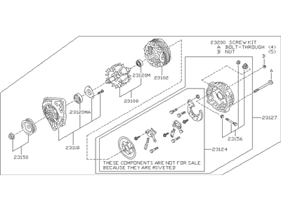 Infiniti 23100-0W402 Alternator Compatible