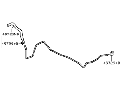 2004 Infiniti Q45 Power Steering Hose - 49721-AR700