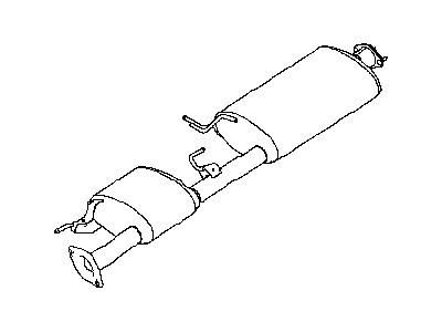 Infiniti 20100-3JA0A Exhaust Main Muffler Assembly