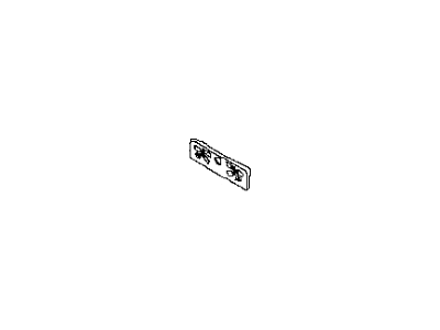 2015 Infiniti Q60 License Plate - 96210-1VT0A