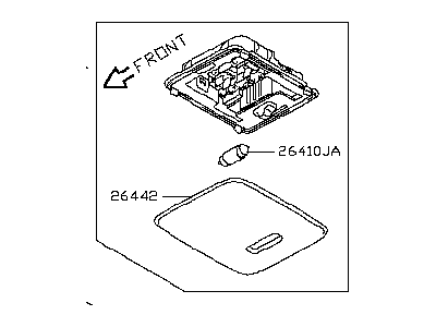 Infiniti 26410-5ZT0D Lamp Assy-Luggage Lamp