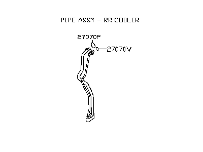 Infiniti 92462-3JA0A Pipe Assy-Rear Cooler
