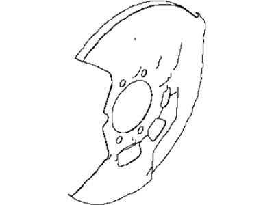 Infiniti Brake Dust Shields - 41151-5CA0A