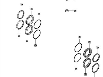 Infiniti Wheel Cylinder Repair Kit - D1120-4GA0A