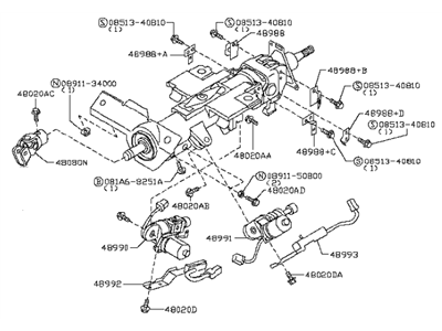 Infiniti 48810-EH260 Column Assy-Steering,Upper