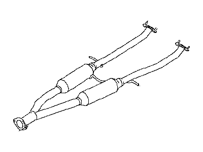 Infiniti 20300-1BG0B Exhaust Sub Muffler Assembly