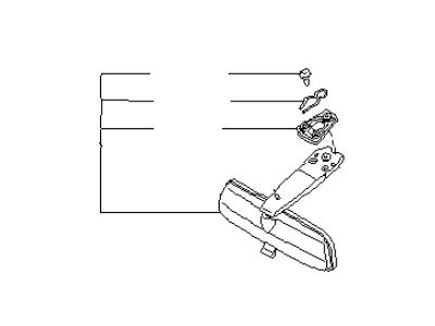 Infiniti 96321-10Y02 Mirror Assy-Inside