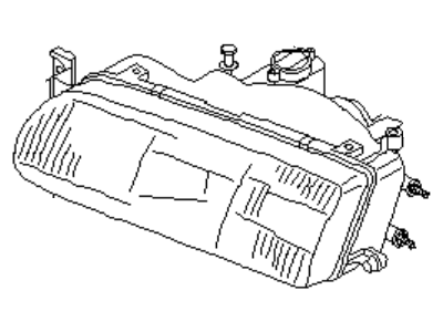 Infiniti 26075-67U10 Headlamp Housing Assembly, Left