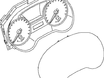 Infiniti JX35 Instrument Cluster - 24810-3JA0A