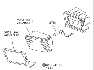 Infiniti B6155-0J200 Fog Lamp Assy-LH