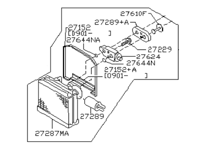 Infiniti Q45 Evaporator - 27281-AR200