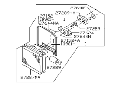 Infiniti M45 Evaporator - 27281-AR200