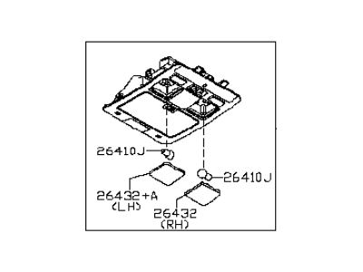 Infiniti 26430-EH500 Map Lamp Assy