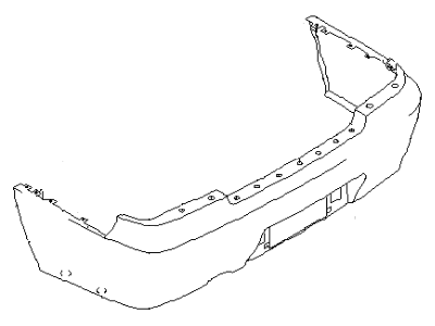 Infiniti H5022-42U25 Rear Bumper Fascia Kit