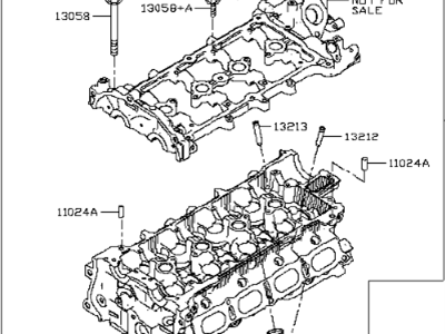 Infiniti Cylinder Head - 11040-5NA0C