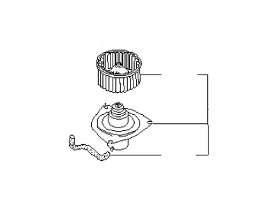 Infiniti 27220-60U00 Fan,W/MOTOR