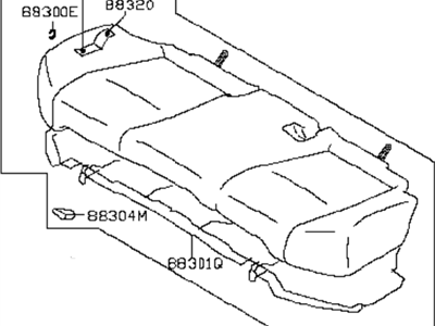 Infiniti Q70 Seat Cushion - 88300-1MA2B