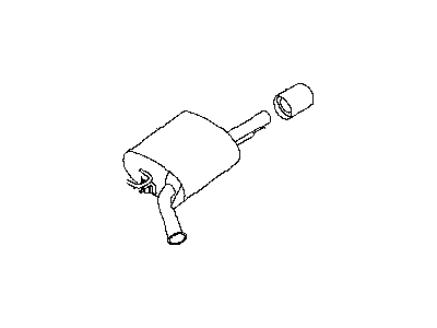 2008 Infiniti G37 Muffler - 20100-JK600