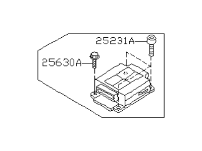 Infiniti I30 Air Bag Control Module - 28556-2L925