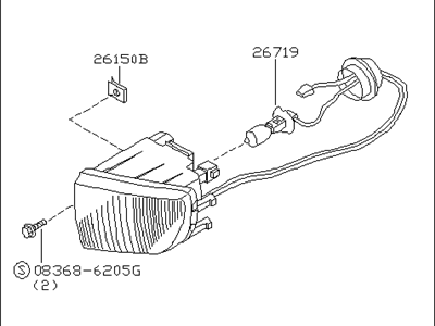 Infiniti 26155-7J125 Lamp Assembly-Fog,LH