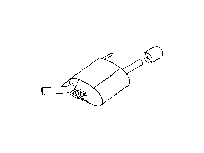 Infiniti Q40 Muffler - 20100-1NC1B