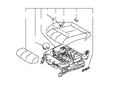 Infiniti 87350-JK62C Cushion Assembly - Front Seat