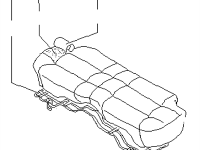 Infiniti 88300-F6602 Cushion Assy-Rear Seat