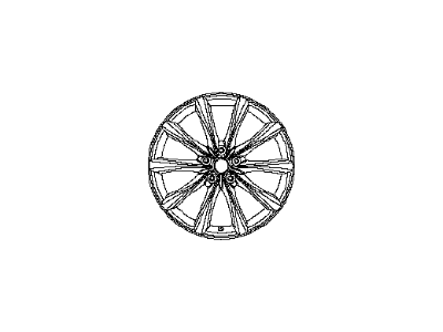 Infiniti D0300-JL14B Spoke Alloy Wheel Rim Rear