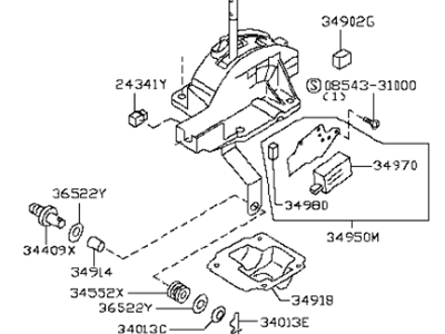 Infiniti G35 Automatic Transmission Shifter - 34901-AM605