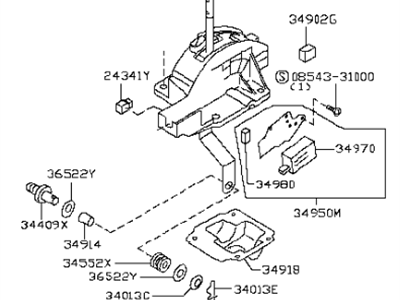 Infiniti 34901-AC70A Transmission Control Device Assembly