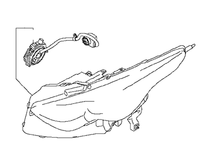 Infiniti QX70 Headlight - 26075-1CA0E